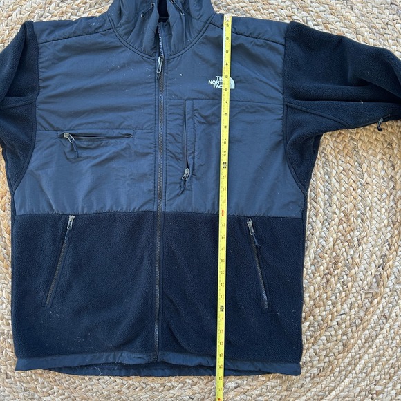 Men's The North Face Polartech Fleece Coat Jacket Size XL Black Hood Warm - Picture 4 of 10